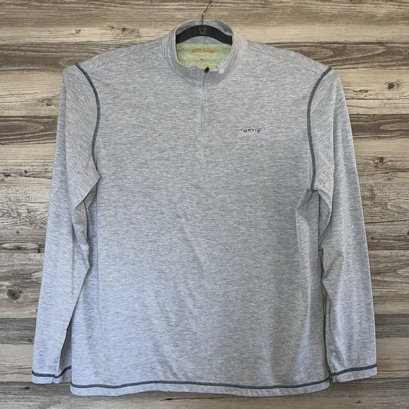 Orvis Shirts Orvis Trout Bum Pullover 4 Zip Mens Size Xl Grey